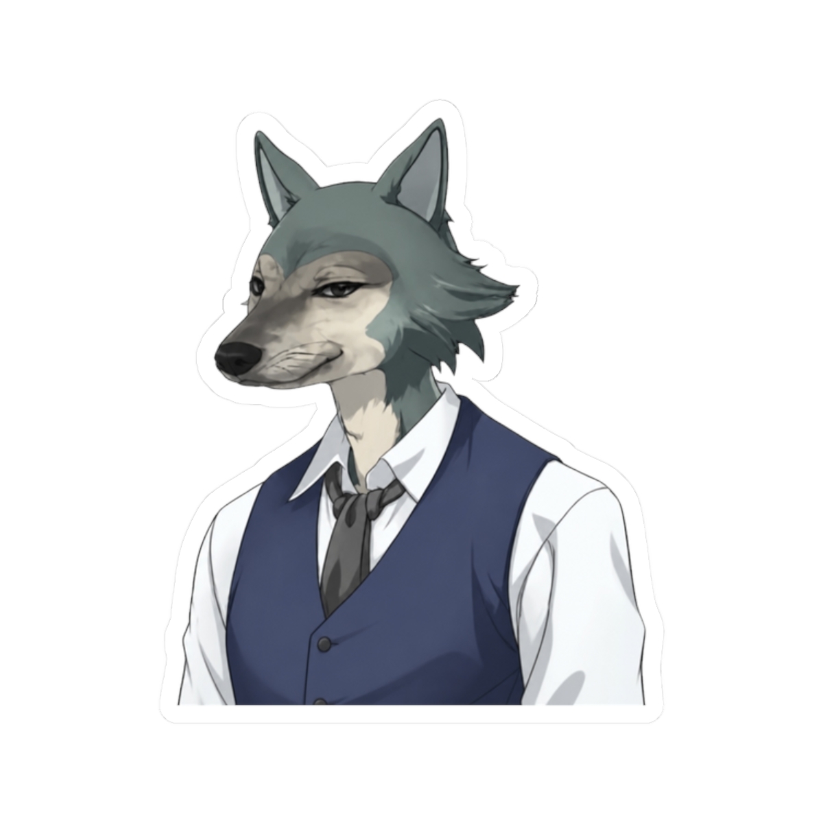 Legoshi Meme Sticker | Funny Anime Vinyl Decal for Fans | Beastars - alternate angle 3, merchandise